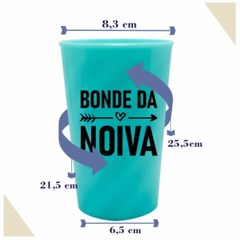 Kit copos Despedida de Solteira Bonde da Noiva festa da noiva balada das amigas e madrinhas