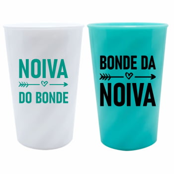 Kit copos Despedida de Solteira Bonde da Noiva festa da noiva balada das amigas e madrinhas