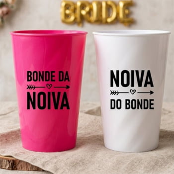 Kit copos Despedida de Solteira Bonde da Noiva festa da noiva balada das amigas e madrinhas Kit copos Despedida de Solteira Bonde da Noiva festa da noiva balada das amigas e madrinhas