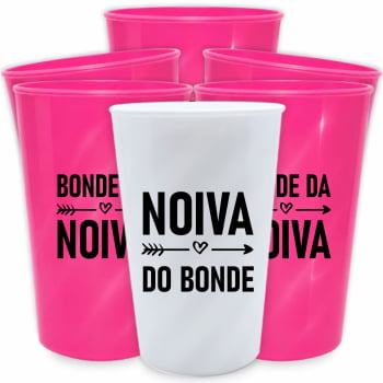 Kit copos Despedida de Solteira Bonde da Noiva festa da noiva balada das amigas e madrinhas