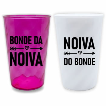 Kit copos Despedida de Solteira Bonde da Noiva festa da noiva balada das amigas e madrinhas Kit copos Despedida de Solteira Bonde da Noiva festa da noiva balada das amigas e madrinhas