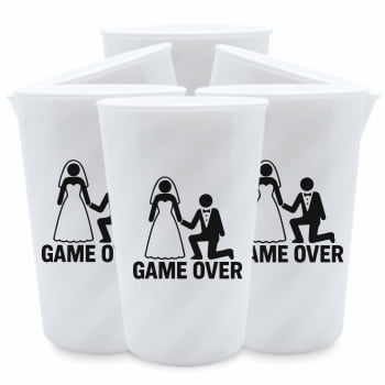 Kit copos Despedida de Solteiro Game Over festa dos padrinhos e noivos balada das amigas e madrinhas
