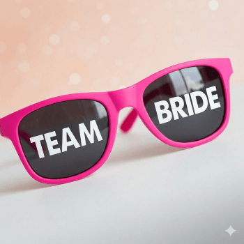 Kit Óculos Despedida de Solteira Team Bride Lente fume festa da noiva balada das amigas