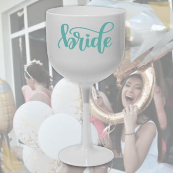 Kit Taças de Gin Degrade Despedida de Solteira Team Bride II festa da noiva balada das amigas madrinhas