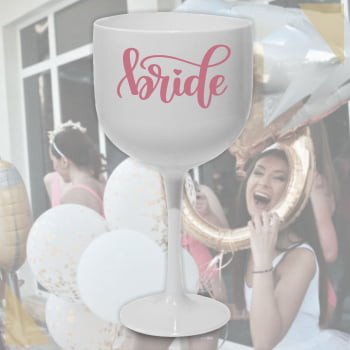 Kit Taças de Gin Degrade Despedida de Solteira Team Bride II festa da noiva balada das amigas madrinhas