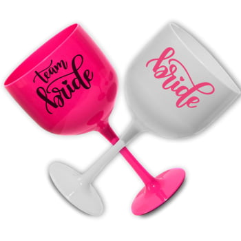 Kit taças de gin despedida de solteira Team Bride II Festa das madinhas e noiva balada amigas