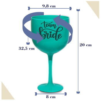 Kit taças de gin despedida de solteira Team Bride II Festa das madinhas e noiva balada amigas