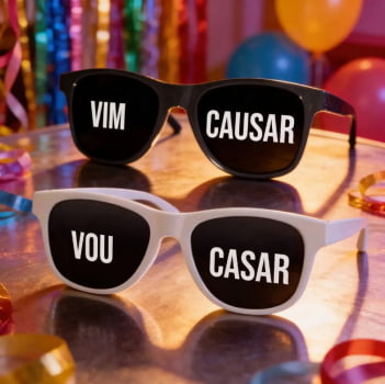 Óculos festa Despedida de Solteira Vou casar Vim Causar balada noiva e madrinhas