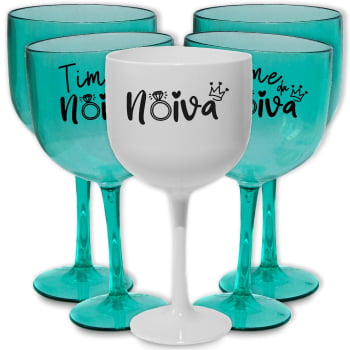 Taças de gin 580ml despedida de solteira Time da noiva festa das madrinhas e amigas