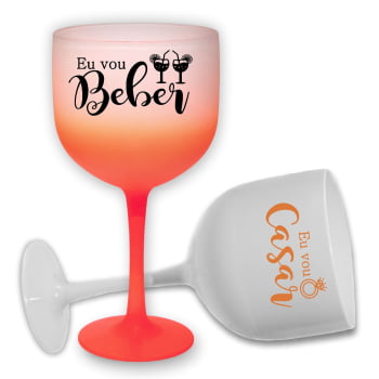 Taças de Gin Degrade 580ml Despedida de Solteira kit Eu vou casar festa balada das madrinhas e noiva Taças de Gin Degrade 580ml Despedida de Solteira kit Eu vou casar festa balada das madrinhas e noiva
