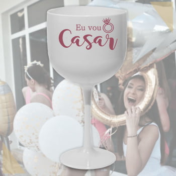Taças de Gin Degrade 580ml Despedida de Solteira kit Eu vou casar festa balada das madrinhas e noiva