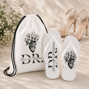 Kit Formatura Chinelos + Mochilinhas Personalizados 