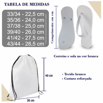 Kit Formatura Chinelos + Mochilinhas Personalizados