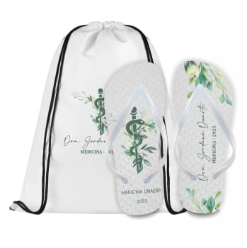 Kit Formatura Chinelos + Mochilinhas Personalizados