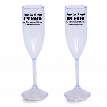 Taças de champanhe de acrílico Personalizadas Empresas 