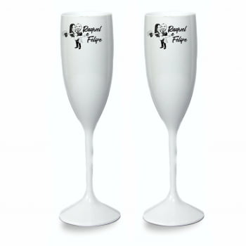 Taças de champanhe acrílico Personalizadas