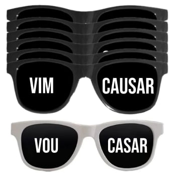 Óculos festa Despedida de Solteira Vou casar Vim Causar balada noiva e madrinhas Óculos festa Despedida de Solteira Vou casar Vim Causar balada noiva e madrinhas