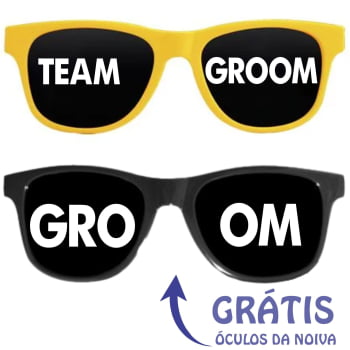 Óculos Despedida de Solteiro Team Groom - GRÁTIS ÓCULOS DO NOIVO