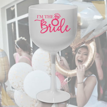 Kit Taças de Gin 580ml Despedida de Solteira Bride's Squad linha premium festa amigas