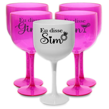 Taças de Gin 580ml Despedida de Solteira Kit Eu Disse Gin festa da noiva balada top amigas