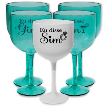 Taças de Gin 580ml Despedida de Solteira Kit Eu Disse Gin festa da noiva balada top amigas