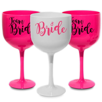 Kit taças de gin team bride - GRÁTIS TAÇA DA NOIVA