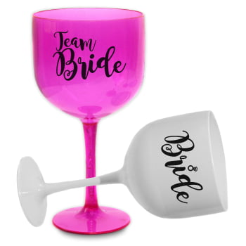 Kit taças de gin 580ml despedida de Solteira team bride festa noiva balada das amigas e madrinhas