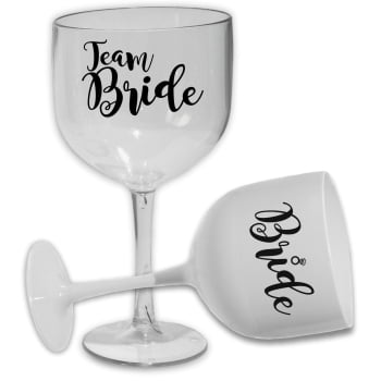 Kit taças de gin 580ml despedida de Solteira team bride festa noiva balada das amigas e madrinhas