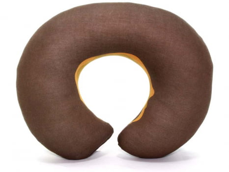 Almofadas de Pescoço Travesseiro para Viagem Donuts Brown